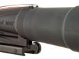 The Trijicon ACOG 5.5x50 Red Chevron BAC Flattop .223 Reticle includes flat top adapter. The chevron reticle is designed to be zeroed using the tip at 100 meters. The width of the chevron at the base is 5.53 MOA which is 19Ã¢â¬â¢ at 300 meters. This allows