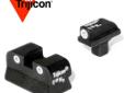 Trijicon Tritium Night Sights, Colt Govt, Delta & Combat Elite - Green Front / Green Rear. Trijicon Bright & Tough Night Sights are three-dot iron sights that increase night-fire shooting accuracy by as much as five times over conventional sights. Equally