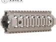 Troy Industries 7" AR-15 M4 Carbine Drop-In BattleRail - FDE. The Troy Drop In Rail is a non free floating direct replacement for all M4/AR15 carbine length plastic hand guards. The Troy Patented clamping design ensures a solid mounting platform. The Drop