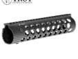 Troy Industries AR-15 Alpha BattleRail 9", Free Float, No Sight - Black. Building off the TRX Extreme design that revolutionized rail based hand guards; the Alpha Rail utilizes a new low-profile locking mechanism, which offers unparalleled strength and