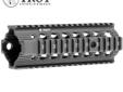 Troy Industries AR-15 M4 Carbine Bravo BattleRail 7.2", Free Float - Black. Troy's Bravo rail is a one piece free floating quad rail design that utilizes the existing barrel nut and revolutionary tri-clamp system. This easy to install, one-piece free