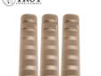 Troy Industries Battle Rail Cover 6.2 FDE - 3 Pack. Troy Rail Covers are engineered to survive the most extreme conditions. Constructed from durable, heat & chemical resistant synthetic polymer resin, the Troy Rail Cover quickly and easily slides onto a