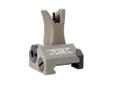Troy Industries AR15 Front Folding M4 Style Battle Sight Desert Tan - Picatinny Mount. The Troy Industries (M4 Style) AR15 Folding Front Sight utilizes a standard A2 front sight post with locking post and detent. Easy to install and to deploy, with no
