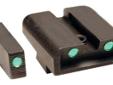TRUGLO Brite-Site Tritium Sight Set Glock 20, 21, 29, 30, 31, 32, 37 Steel Tritium GreenThese solid steel sights feature Tritium inserts that glow bright green without the need for batteries. Perfect for low light shooting situations. Solid and fast 3 dot
