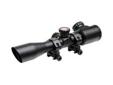 Specifically designed for tactical applications with a choice of dual color reticle illumination, or just black Mil-Dot reticle. This enables the user to determine the distance of objects of a known size. The reticle is also useful for providing quick