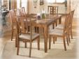 Contact the seller
Signature Design By Ashley Tucker D458-32, The rich rustic design of the " Rustic Medium Brown Finish" dining room collection beautifully combines a variety of materials to create a furniture collection that is sure to enhance the