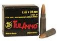 TulAmmo 7.62x39 122Gr Hollow Point Bi-Metal 20 Rounds. The Tula Cartridge Works, founded in 1880, is one of the largest producers of small-arms ammunition in the world. Tula Cartridge Works produces a wide variety of commercial ammo products for training,