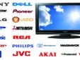 We repair all major brands and models including LCD, LED, Plasma, DLP and Proyection TVs. Power Supplies, Dots on the screen, Dead Sets, No Video, Shuts Off, Misaligned Colors, Clicking, etc Bring in your broken unit for a FREE Estimate . All work comes