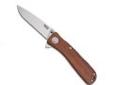 "
SOG Knives TWI17-CP Twitch II Wood Handle
Twitch II features a pass-through lockbar (patent pending) from which the ""kick"" of the blade sticks through. By pressing on the ""kick"", one is able to initiate the opening of the blade. S.A.T. SOG Assisted