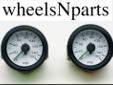www.wheelsNparts.com $35 2 New Dual Needle Gauges (will show 4 seperate pressures) Shows 0-150psi. 2-1/4" Round, Lighted, White Face Dial call-480-385-9700-