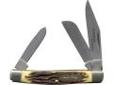 "
Schrade 834UH UH Rancher 3 5/16"" Closed 3 Bld
Schrade Uncle Henry 834UH Rancher, Pocket Knife. Knives are crafted from 7Cr17 high carbon stainless steel.
Specifications:
- Weight: 1.8 oz.
- Type: 3-blade rancher Pocket Knife
- Closed Length: 3.3