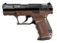 Modeled after its older brother the Walther P99 and used by the most famous "agent" in the world, this 8-shot semi-automatic repeater offers both accuracy and durability. Other features include a rifled barrel, decocking safety, drop out CO2 magazine, and