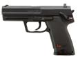 H&K USP - Black .177 BB *(Check Air Gun Restriction List)- Double action trigger- Caliber: .177- Ammunition: Steel BB- Sights: Fixed front and rear- Safety: Manual- Barrel: Smooth bore- Barrel Length: 4.72"- Capacity: 22 rounds- Power Source: 12 g CO2