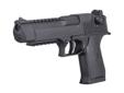 As the first .177 caliber blowback air pistol, the Desert Eagle is a big, weighty air pistol designed in the likeness of the real Desert Eagle by Magnum Research, Inc. Usable by both left- and right-handers this air gun has built-in Picatinny rails for