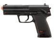 H&K USP (CO2)- Caliber: 6mm Airsoft- Capacity: 16 rounds- Velocity: 360 fps- Power: 12g CO2- Semi-Auto- Metal Barrel- Heavy Mag- Hop-Up- Authentic Replica- Black
Manufacturer: Umarex USA
Model: 2262030
Condition: New
Availability: In Stock
Source: