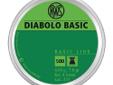 The Diabolo Basic pellet by RWS combines a blend of quality and affordability. It's a great German lead pellet for informal practice. Comes packaged in a tin with 500 pellets per tin. Features:- RWS Basic Line Pellet- A blend of quality and affordability-