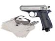 Enjoy the excitement of the Walther PPK, one of the world's most famous pistols carried by a "double agent", with the PPK/S CO2 BB Air Pistol. Fire 15 steel BBs from this Walther BB Gun as fast as you can pull the trigger. The realistic recoil made by the