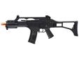 The H&K G36C Competition Series Airsoft Rifle offers both full and semi automatic firing as well as AEG blowback. A high torque motor and high-quality polymer fiber body contribute to an overall solid performing gun. The high capacity magazine allows for