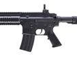 The H&K 416 has a tactical railing and Flip-Up sights for the advanced airsoft shooter. This gun includes the battery and charger to avoid the hassle of purchasing one separately. The 416 shoots rapid fire and the rear sight is adjustable for windage.