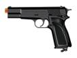 Browning HiPower MarkIII CO2 BlackSpecifications:- CO2 powered original Browning replica double action - Fixed front and rear sights- Eighteen round drop free magazine houses CO2 and BBs- 4.75 Inch barrel- 380 Feet per second- Black- Caliber: 6mm- Barrel