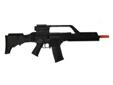 H&K G36 KV Electric Airsoft Gun, Black- Electric- Velocity: 395 fps- Hi Cap: 400 BB's- Full Metal Gear- Metal Barrel- Semi-Auto- Full-Auto- Hop-Up, Adjustable- Sight(Scope type, 1x)- Synthetic Fiber Body- Authentic Replica- Fires 6mm Airsoft BB's