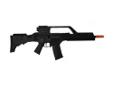 H&K G36 KV Electric Airsoft Gun, Black- Electric- Velocity: 395 fps- Hi Cap: 400 BB's- Full Metal Gear- Metal Barrel- Semi-Auto- Full-Auto- Hop-Up, Adjustable- Sight(Scope type, 1x)- Synthetic Fiber Body- Authentic Replica- Fires 6mm Airsoft BB's