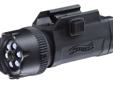 Laser sight and LED flashlight for air rifles, air pistols, and airsoft guns.Specifications:- Laser Class: IIIa- Wave Length: 650mm- LED Hi Power: 6x- Includes mount for a picatinny rail- Batteries: 3 AAA (Alkaline, included)Description: WAL NIGHT FORCE