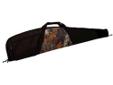 Uncle Mike's Cougar Scoped Rifle Case 46" - Black/MOBU. Padded with thick 5/8" open cell foam to provide maximum protection for your scoped rifle. Features heavy wrapped handles, flocked PVC muzzle area for added protection, Muzzle Guard tip, and a large