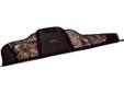 Uncle Mike's Scopetector Gun Case 46" - Realtree. Redesigned with built in pocket. EVA foam reinforcement in the breech, butt and muzzle ends. Generous cut patterns fit wide long scopes and high mounts. EVA riveted comfort handles. Muzzle Guard tip. Mud