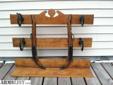 Up for sale is a very unique custom made western style gun rack. It features felt lined horseshoes for the holders. This is a great display piece for the gun room, den, cottage, or hunting shack. Display you vintage leverguns with style!!!
Source: