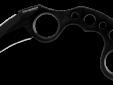 The Karambit is constructed from one solid piece of 420 stainless steel and offers generous size finger holes for an excellent grip whether the blade is held down from the fist or extending from the top of the hand. The 3 5/16" blade is doubled edged and