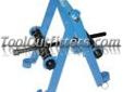 "
K Tool International KTI-70372 KTI70372 Universal Strut Spring Compressor
Services a wide range of MacPherson struts without the need to use special adapter shoes. Jaws are held in place by safety lock pins. Tool can be driven by hand or with an impact