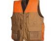 "
Browning 3051193203 Upland Vest w/Blaze Trim, Field Tan Large
Browning Pheasants Forever Vest Without Pheasants Forever Embroidery
Features:
- 12 oz., 100% cotton canvas
- Blood-proof game bag with zip opening
- Shell pockets with the Pocket Expander
