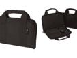 Attache gun caseFeatures:- Rugged water-resistant 600 Denier polyester- Interior gun pocket(12.5" x 6.5")- Wide elastic bands to accommodate five magazines- Locking capability- Wrap-around handles- Heavy duty self-repairing zippers - Color: Black-