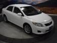 2010 Toyota Corolla 4dr Sdn Auto
$10395
Additional Photos
Vehicle Description
LE trim, Super White exterior and Ash interior. Clean. JUST REPRICED FROM $11,995, FUEL EFFICIENT 34 MPG Hwy/26 MPG City! CD Player, iPod/MP3 Input, Serviced here. 4 Star Driver