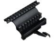 UTG AK Side Rail Mount 5th Gen These are great additions to any AK rifle, they mount on the side rail of your AK, the feature a Quick Detachable mount and double Picatinny rails. They provide a great solid mount for any scope or Dot sight. The UTG AK Side