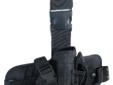 ? Universal Design for Most Medium to Large Frame Pistols ? Double Thumb Break Security System Guarantees Full Control of Your Weapon? Deluxe Non-slip Holster Pad, and Non-slip, Fully Adjustable and Removable Leg Strap - For Maximum Comfort and Additional
