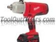 "
Milwaukee Electric Tools 0779-22 MLW0779-22 V28â¢ 28 Volt 1/2"" Drive Impact Wrench Kit
Features and Benefits:
Revolutionary 28 volt Lithium-Ion Technology
325 ft./lbs. of maximum torque
Variable speed: 0-1450 rpm, 0-2450 ipm
Up to 2 times run-time of 18