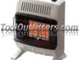 "
Mr. Heater, Inc. F255852 MRHF255852 Vent Free 10,000 BTU Radiant, LP Gas Heater
Features and Benefits:
CSA Certified
Oxygen depletion sensor for safety indoors
Can be wall mounted or stand on floor
Radiant heating for efficient heating of objects and