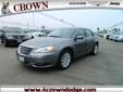 2012 Chrysler 200 Touring Sedan 4D
$16,995.00
Vehicle Info
Dealer Contact Info
Stock #:
50506
VIN:
1C3CCBBB7CN105810
Condition:
Used
Make:
Chrysler
Model:
200
Trim:
Touring Sedan 4D
Price:
$16,995.00
Miles:
26831 Mil
Ext:
Gray
Int:
Body Layout:
Sedan
# of