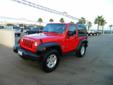 2009 Jeep Wrangler
$19990
General Information
Contact Info.
Stock ID
50430
V.I.N.
1J4FA24149L750965
New/Used Condition
Used
Make
Jeep
Model
Wrangler
Trim Line
X Sport Utility 2D
Price
$19990
Odometer
60716 Mi.
Ext Color
Red
Int
Body Style
Sport Utility
No