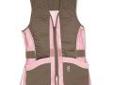 "
Browning 3050678802 Vest, Lady Mesh, Brown/Pink Medium
Lady Vest, Mesh, Brown/Pink, Medium
- Polyester mesh front and back
- Cotton twill trim
- Full-length quilted shooting patches on right and left shoulders with sewn-in REACTARâ¢ pad pockets (pad sold