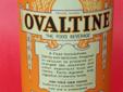 This old Ovaltine tin was made by The Wander Company and has a copyright date of 1921. It's a 14 oz size and is in nearly mint condition. The paper label looks great, but has a some pencil markings on it. I have two cans available in similar condition.
