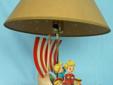 Vintage early 1960's Wynken, Blynken & Nod Child's Lamp from The Dolly Toy Co. Tipp City, Ohio. This is in wonderful condition! Stands 16" tall with a base that is 9" x 5". $45
117111
See more items for sale here: http://www.bagtheweb.com/b/PBdAfQ