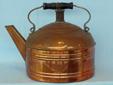 This old Revere Ware copper tea kettle is in good shape. The lid handle has been replaced. $40
117111
See more items for sale here: http://www.bagtheweb.com/b/PBdAfQ
Available at the Castle Rock Mercantile Antique Mall: http://www.bagtheweb.com/b/E7Kxc0.