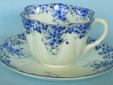 This is a Vintage Shelley Fine Bone China "Dainty Blue" Tea Cup & Saucer in excellent condition with no chips or cracks. The saucer measures 5 3/4" in diameter. $40
117111
See more items for sale here: http://www.bagtheweb.com/b/PBdAfQ
Available at the