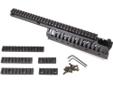 This "piggy-back" mounted handguard system has a removable lower handguard which allows the mounting of an M203 grenade launcher. At this time, we offer only the Extended Length model which was specifically developed to fit the M4 carbine or the CQB