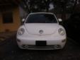 2000 Volkswagen Beetle White with Grey Leather Interior
Power Windows and Locks, Power Sun Roof, Aftermarket AM/FM Stereo CD with IPOD Adapter, Cruise, Tilt and Alloy Wheels
This little GAS SAVER looks good!!
Priced to SELL QUICK!! No Reasonable Offer