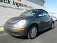 Jack Ingram Motors
227 Eastern Blvd, Â  Montgomery, AL, US -36117Â  -- 888-270-7498
2006 Volkswagen Beetle 2.5L
Call For Price
It's Time to Love What You Drive! 
888-270-7498
Â 
Contact Information:
Â 
Vehicle Information:
Â 
Jack Ingram Motors
Visit our