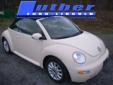 Luther Ford Lincoln
3629 Rt 119 S, Homer City, Pennsylvania 15748 -- 888-573-6967
2004 Volkswagen New Beetle GLS Pre-Owned
888-573-6967
Price: $8,300
Credit Dr. Will Get You Approved!
Click Here to View All Photos (11)
Instant Approval!
Description:
Â 